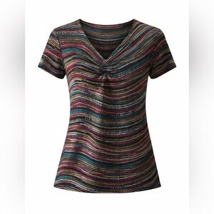 👒 Multi Color Stretch Knit Shirt